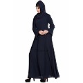 Umbrella cut abaya- Navy Blue Umbrella cut abaya- Navy Blue